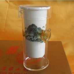 精品山水圖陶瓷內膽紅茶泡 西崎禮品茶具的匠心之作